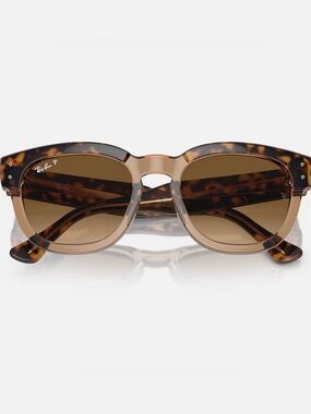 Ray-Ban Mega Hawkeye Tortoise Frame with Brown Gradient Lenses